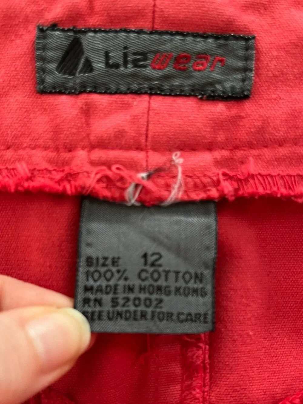VTG Liz Wear Sz M Coral Pink Twill Midi Skirt